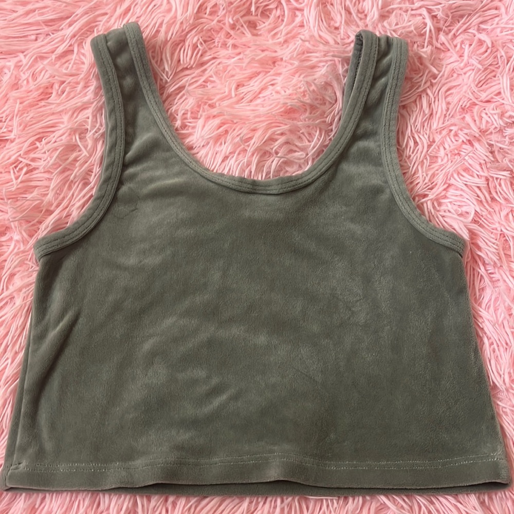 Green Crop Top